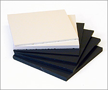 Black PVC plastic board